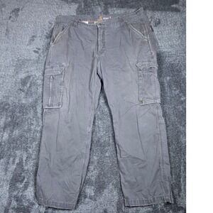 Carhartt Men's Cargo Pants Gray Size 40x30 Work Utility Rugged Flex Pockets